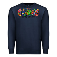 Navy autism awtizuhm noun Premium Sweatshirt - MaliasSmallBusiness