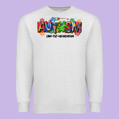 Autism Awtizuhm Noun Premium Sweatshirt Designed By Maliassmallbusiness