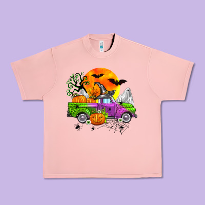 Halloween Farm Truck Urban Heavy Tee Designed By Zillion Design Studio