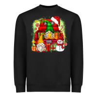 Black christmas gnome truck Heavyweight Sweatshirt - Zillion Design Studio