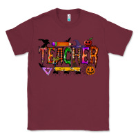 Burgundy teacher halloween Classic Tee - RacoonDesign