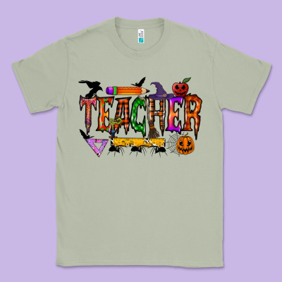 Teacher Halloween Classic Tee Designed By Racoondesign