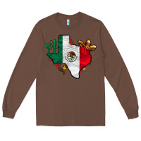 Chestnut mexica texas Long Sleeve Tee - CowhideDigitalArt