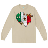 Mushroom mexica texas Long Sleeve Tee - CowhideDigitalArt