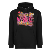 Black this is what a warrior looks like Heavyweight Hoodie - NancyCooperArtShop