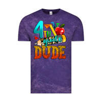 Cloud Purple 4th grade dude Vintage Tee - texasbilliewilder