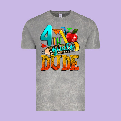 4th Grade Dude Vintage Tee Designed By Texasbilliewilder