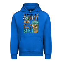 Cobalt i pretend coffee helps but i'm still a bitch Urban Hoodie - BarkalooDesign