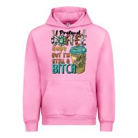 Fuchsia Pink i pretend coffee helps but i'm still a bitch Urban Hoodie - BarkalooDesign