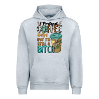 Heather Grey i pretend coffee helps but i'm still a bitch Urban Hoodie - BarkalooDesign