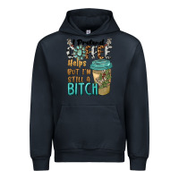 Navy i pretend coffee helps but i'm still a bitch Urban Hoodie - BarkalooDesign