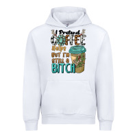 White i pretend coffee helps but i'm still a bitch Urban Hoodie - BarkalooDesign