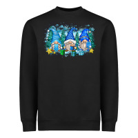 Black snowman gnome Heavyweight Sweatshirt - Zillion Design Studio