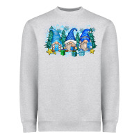 Heather Grey snowman gnome Heavyweight Sweatshirt - Zillion Design Studio