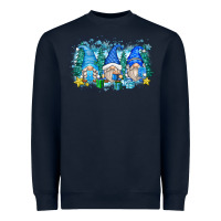 Navy snowman gnome Heavyweight Sweatshirt - Zillion Design Studio