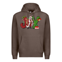 Coffee Joy Black Santa Premium Hoodie - MaliasSmallBusiness