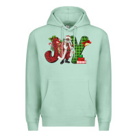 Seafoam Joy Black Santa Premium Hoodie - MaliasSmallBusiness
