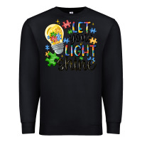 Black let your light shine Premium Sweatshirt - MaliasSmallBusiness