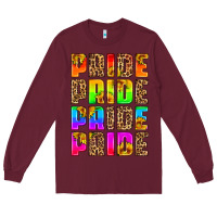 Burgundy pride pride pride pride Long Sleeve Tee - HRA Design Shop