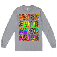 Heather Grey pride pride pride pride Long Sleeve Tee - HRA Design Shop