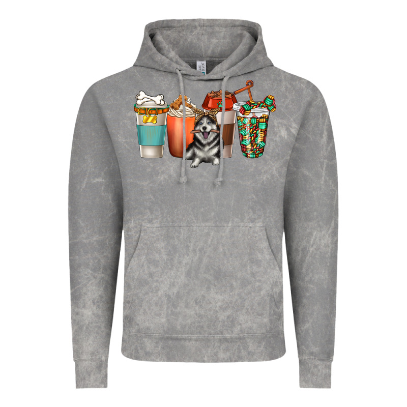 Alaskan Husky Dog Coffee Cups Vintage Hoodie by texasbilliewilder | Teevron
