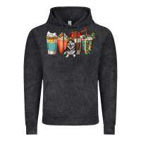 Vintage Black alaskan husky dog coffee cups Vintage Hoodie - texasbilliewilder