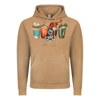 Vintage Camel alaskan husky dog coffee cups Vintage Hoodie - texasbilliewilder
