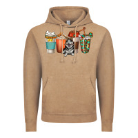 Vintage Coffee alaskan husky dog coffee cups Vintage Hoodie - texasbilliewilder