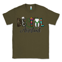 Army Green dentalassistant Classic Tee - CowhideDigitalArt