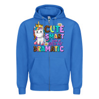 True Royal cute smart and a little bit dramatic unicorn Zipper Hoodie - AdoDesignShop