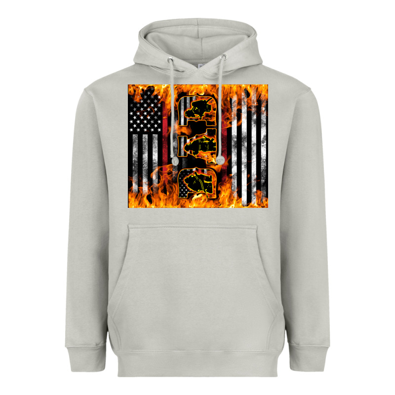 Western Firefighter Dad Heavyweight Hoodie by LillyAllenDesigns | Teevron
