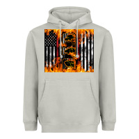 Moon Dust Western Firefighter Dad Heavyweight Hoodie - LillyAllenDesigns