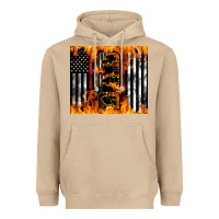 Mushroom Western Firefighter Dad Heavyweight Hoodie - LillyAllenDesigns