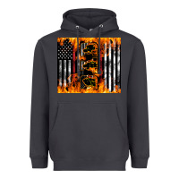 Smoke Western Firefighter Dad Heavyweight Hoodie - LillyAllenDesigns