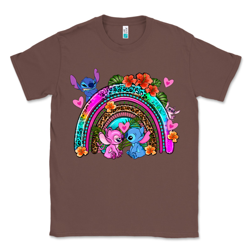 Stitch And Lilo Rainbow Classic Tee by AdoDesignShop | Teevron