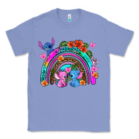 Colony Blue stitch and lilo rainbow Classic Tee - AdoDesignShop