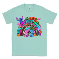Seafoam stitch and lilo rainbow Classic Tee - AdoDesignShop
