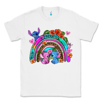 White stitch and lilo rainbow Classic Tee - AdoDesignShop