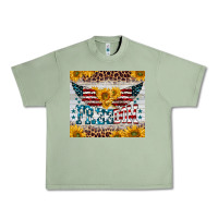 Oil Green freedom 4th of july Urban Heavy Tee - BarkalooDesign