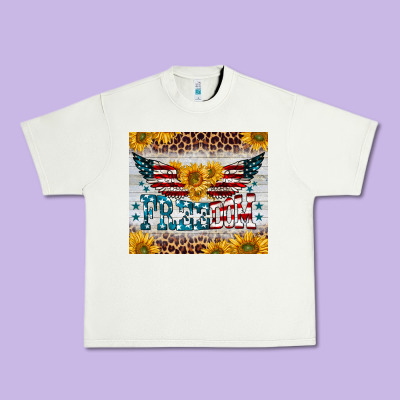 Freedom 4th Of July Urban Heavy Tee Designed By Barkaloodesign