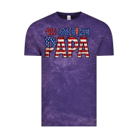 Cloud Purple all American papa Vintage Tee - Zillion Design Studio
