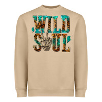 Mushroom wild soul with skeleton hand Heavyweight Sweatshirt - texasbilliewilder