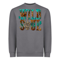 Storm wild soul with skeleton hand Heavyweight Sweatshirt - texasbilliewilder