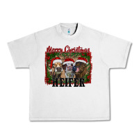 Merry Christmas Heifer Urban Heavy Tee | Teevron