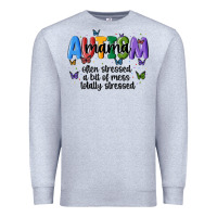 Heather Grey autism mama Premium Sweatshirt - MaliasSmallBusiness