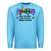 Ocean Blue autism mama Premium Sweatshirt - MaliasSmallBusiness