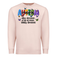 Pale Pink autism mama Premium Sweatshirt - MaliasSmallBusiness