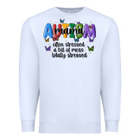 White autism mama Premium Sweatshirt - MaliasSmallBusiness
