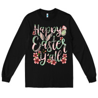 Black Easter Day Happy Easter y'all Long Sleeve Tee - OliviaCreatesArt
