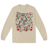 Mushroom Easter Day Happy Easter y'all Long Sleeve Tee - OliviaCreatesArt